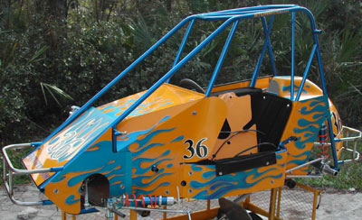 custom painted race cart